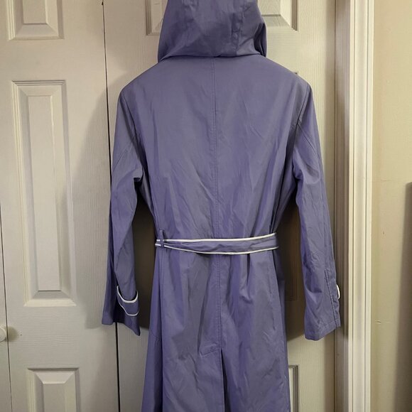 Regal Regency Lavender Belted Trench Coat - Picture 2 of 7